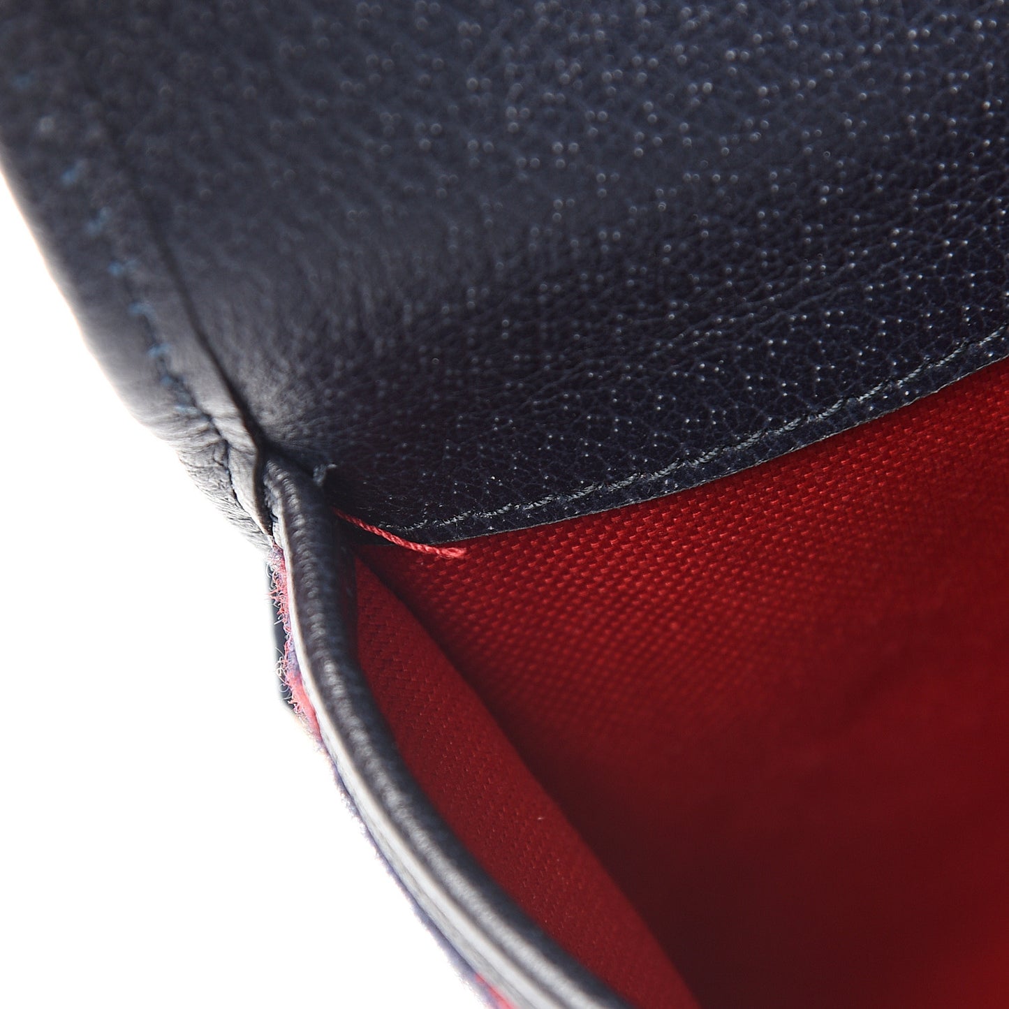 Covered Wool GG Monogram Slim Belt Bag Navy Red
