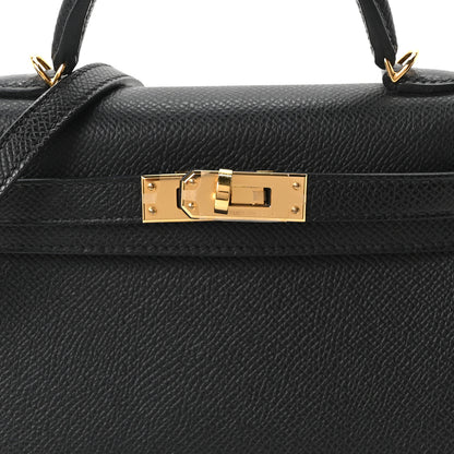 Hermes Epsom Mini Kelly Sellier 20 Black 7 of 10