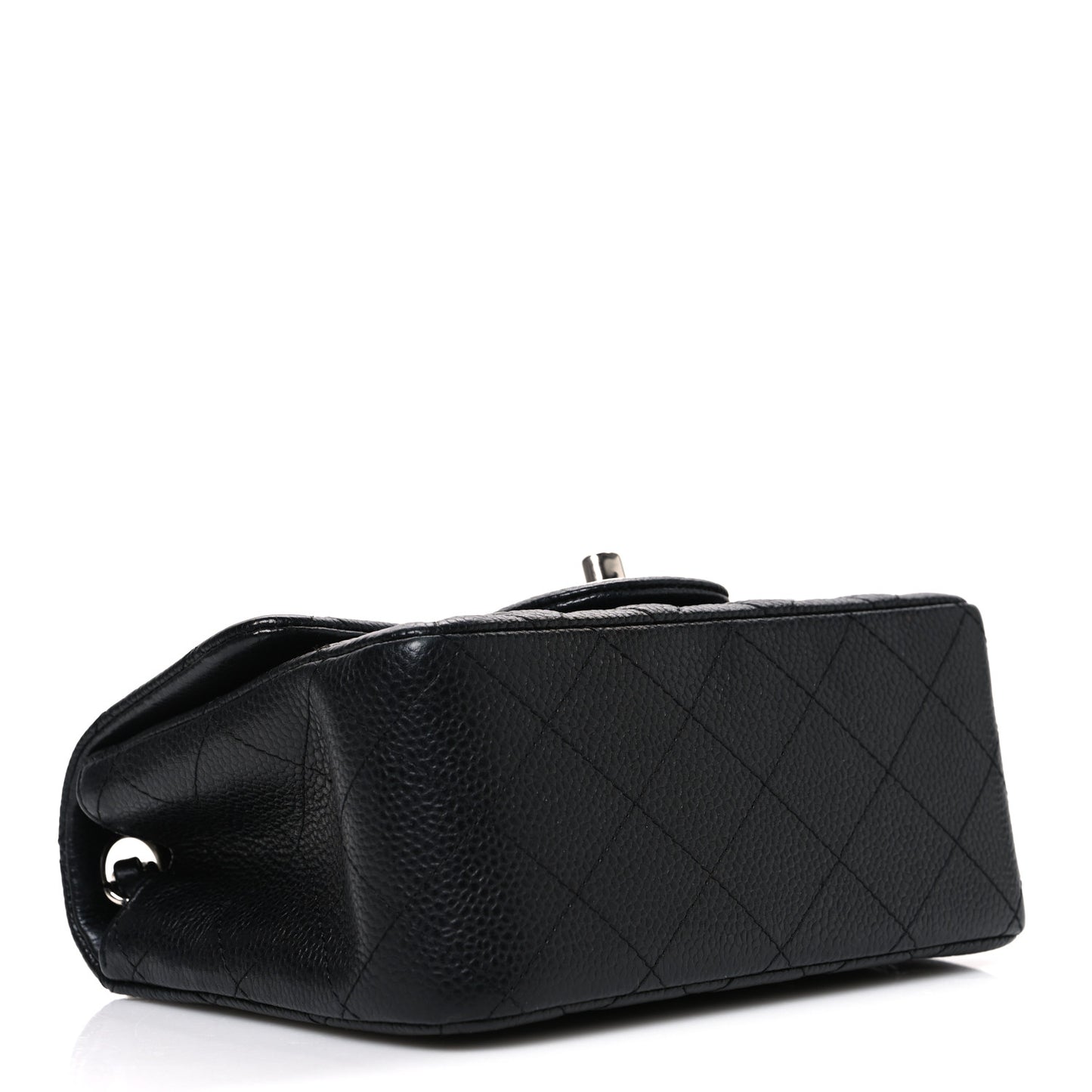 Caviar Quilted Mini Square Flap Black
