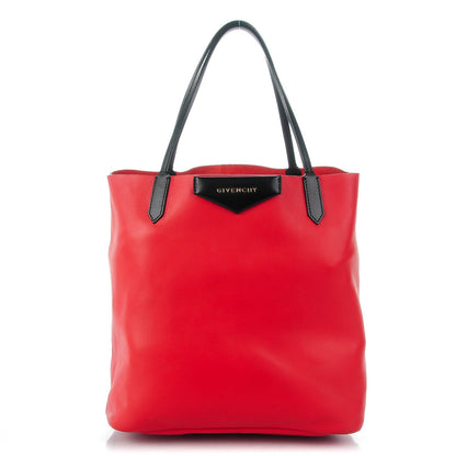 Givenchy Calfskin Large Antigona Tote Red Black 1 of 16