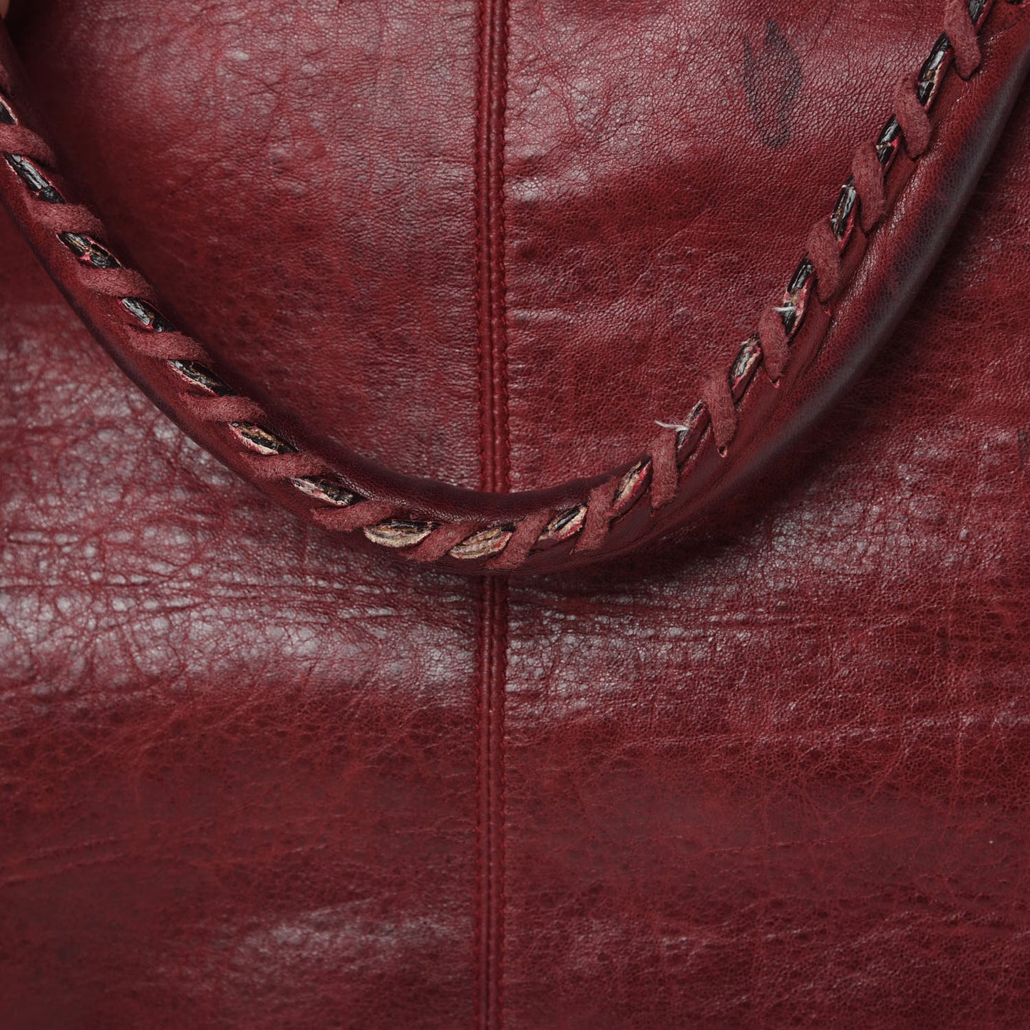 Agneau Classic Hardware Work Grenat