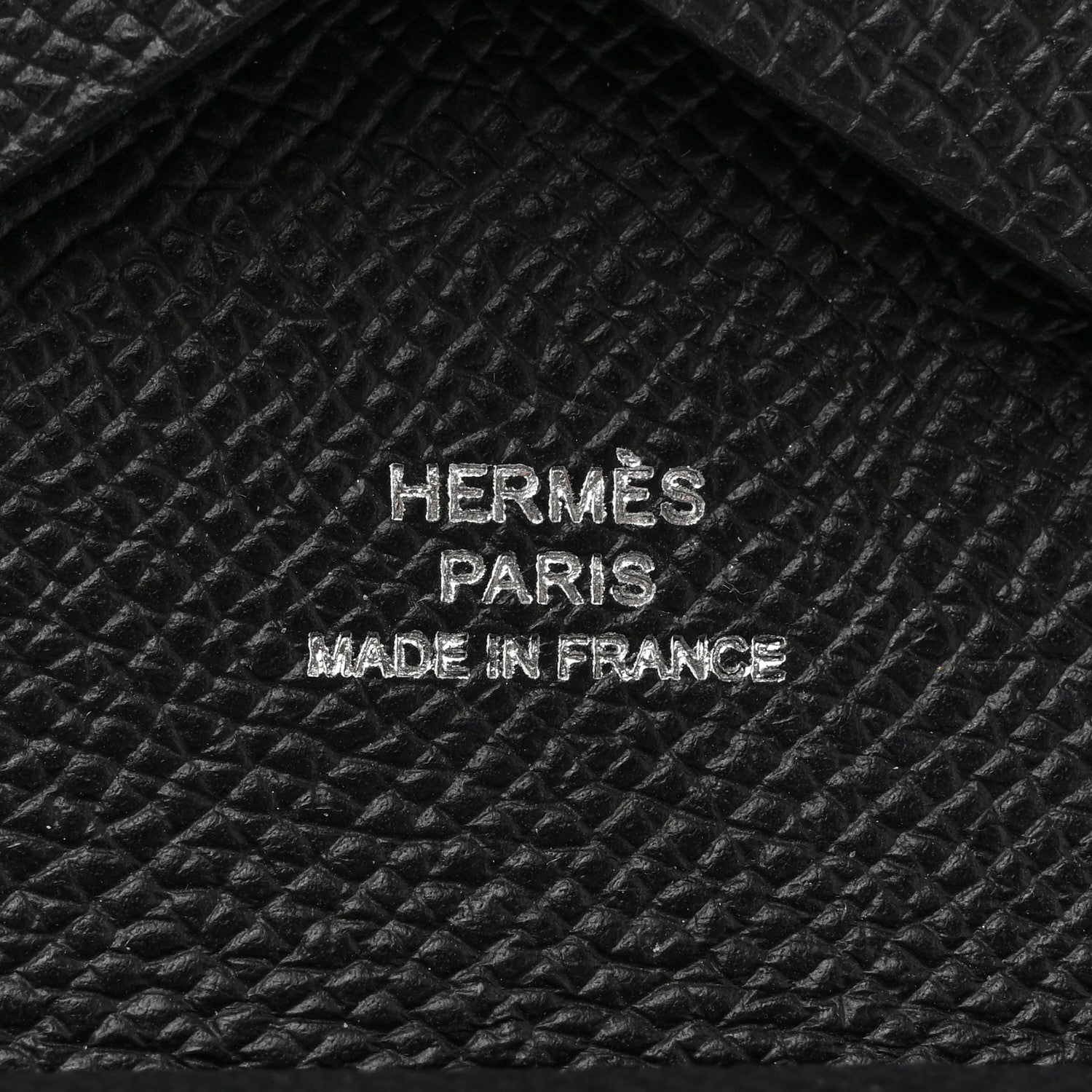Hermes Epsom Calvi Duo Card Case Black 7 of 9