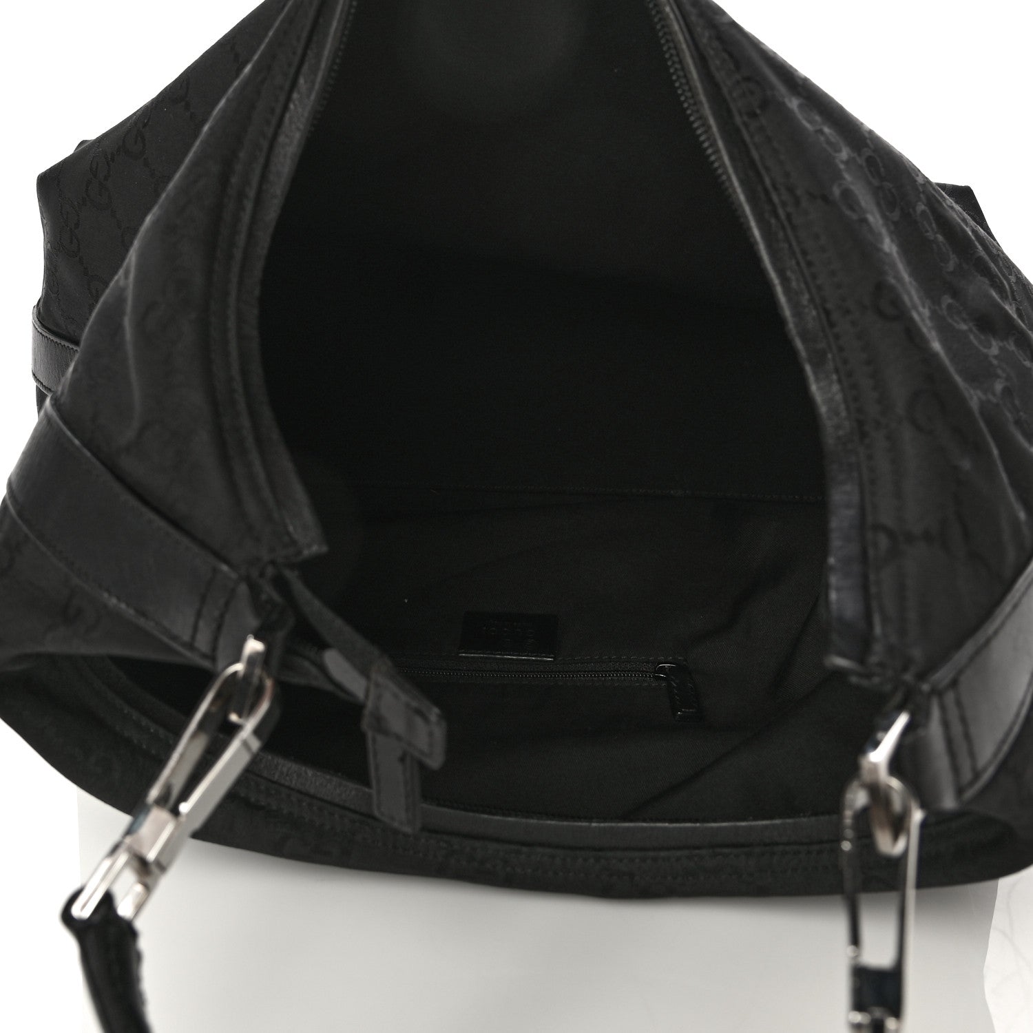 Gucci Nylon Monogram Hobo Black 4 of 20