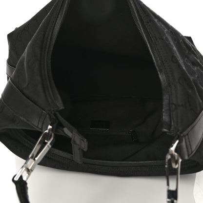 Gucci Nylon Monogram Hobo Black 4 of 20
