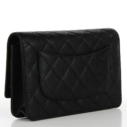 Chanel Caviar Quilted Wallet On Chain WOC Black 3 of 8