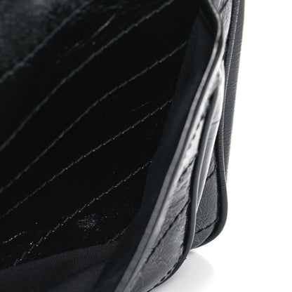 Saint Laurent Crinkled Calfskin Matelasse Monogram Medium Niki Chain Satchel Black 5 of 6