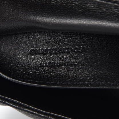 Saint Laurent Lambskin Matelasse Monogram Medium Vicky Chain Bag Black 8 of 8