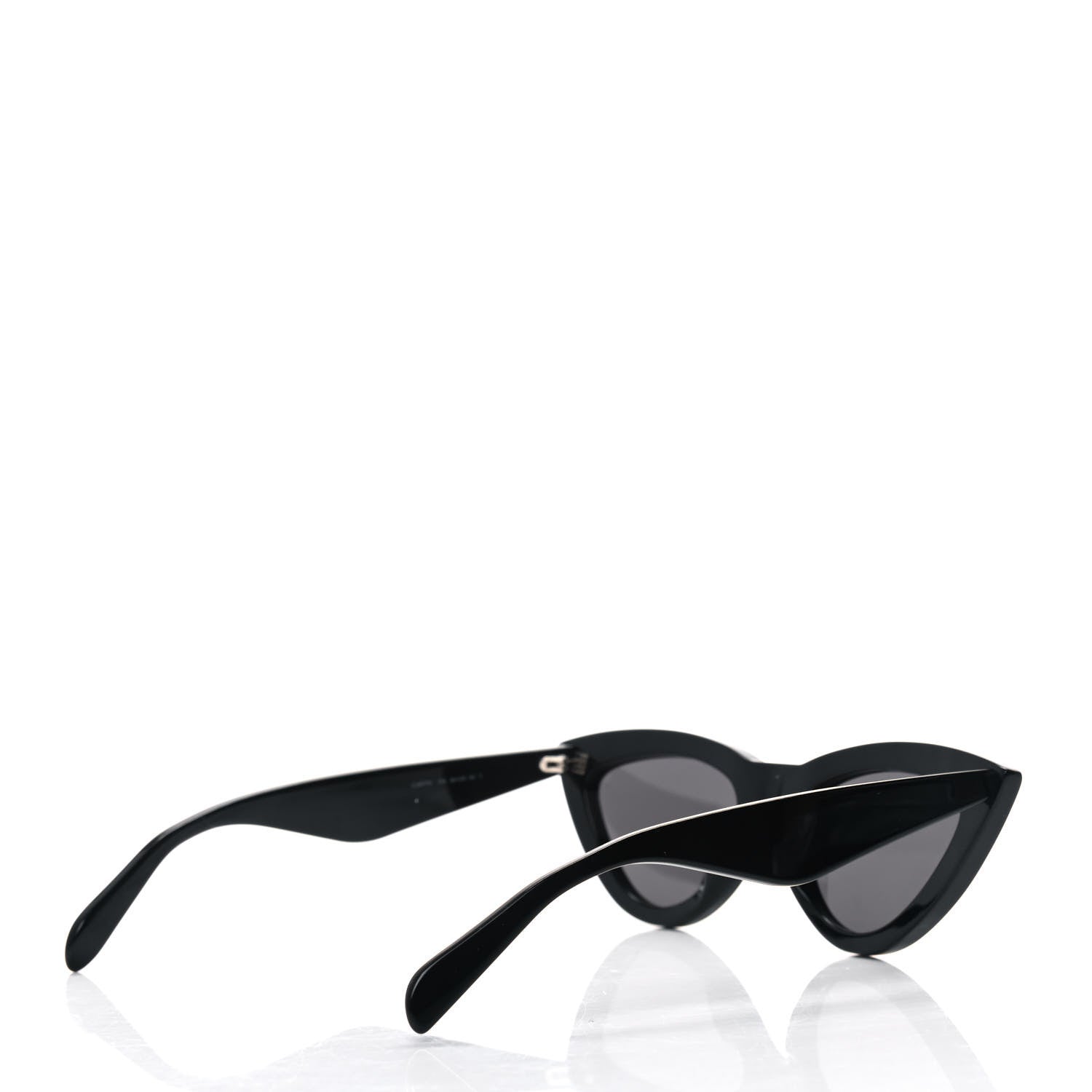 Celine Acetate Crystal Cat Eye Sunglasses CL4019IS Black 4 of 4
