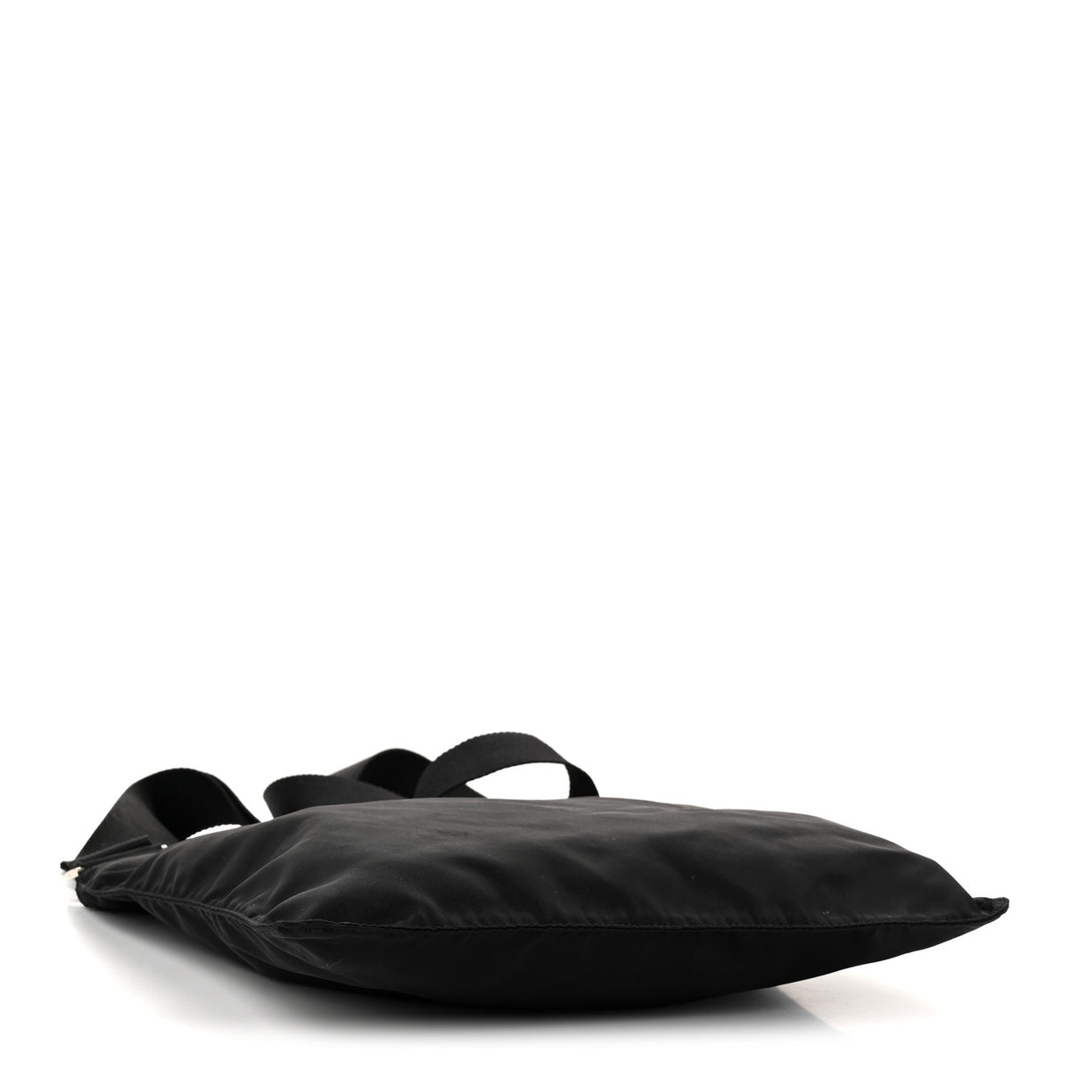 Nylon Vela Flat Messenger Bag Black
