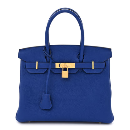 Hermes Togo Birkin 30 Bleu Royal 1 of 11