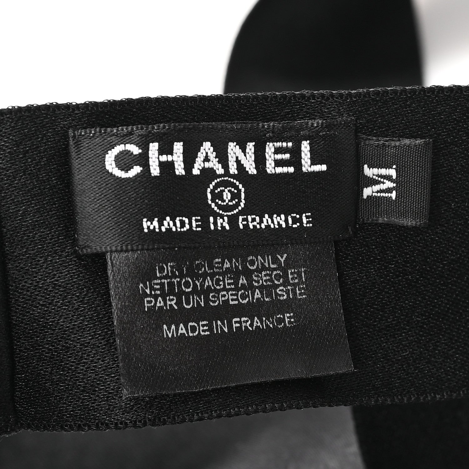 Chanel Silk Soft CC Headband M Black 4 of 4