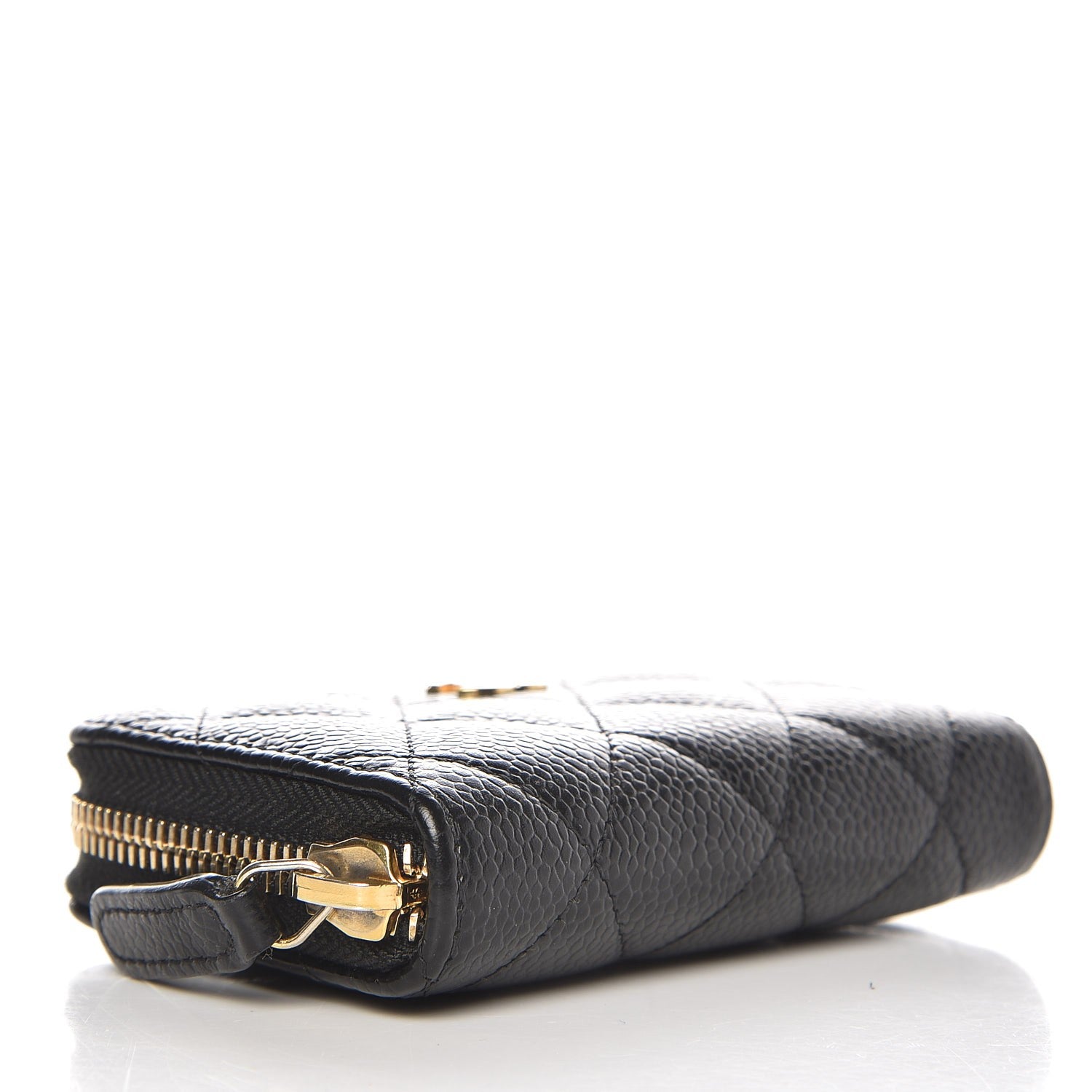 Chanel Caviar Quilted Zip Coin Purse Black 4 of 8
