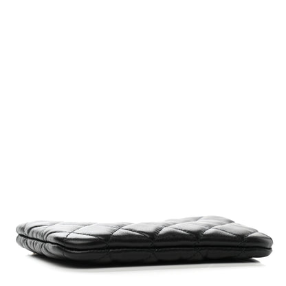 Chanel Lambskin Quilted Small No. 5 Cosmetic Case Black 4 of 9