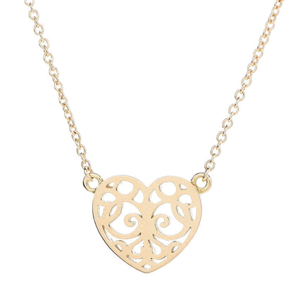 Tiffany 18K Yellow Gold Enchant Heart Pendant Necklace 3 of 7