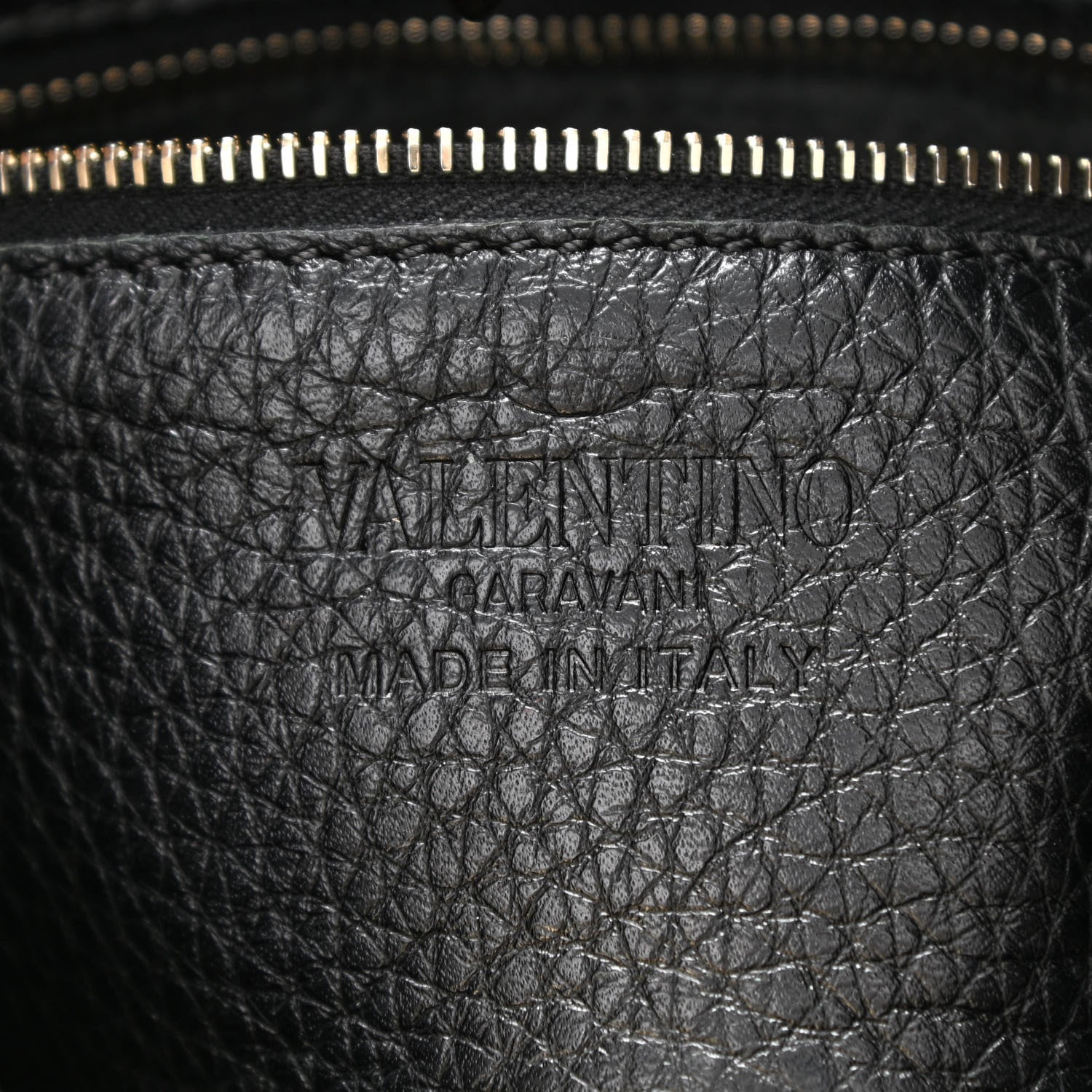Valentino Garavani Pebbled Calfskin Mini Rockstud Flip-Lock Messenger Bag Black 6 of 14