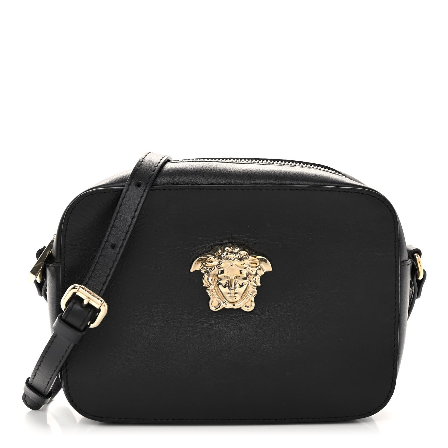 Versace Calfskin Palazzo Camera Bag Black 1 of 9