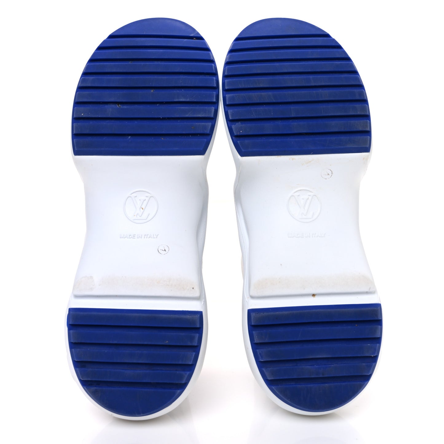 Jacquard Velvet Monogram LV Archlight Sneakers 37.5 White Blue