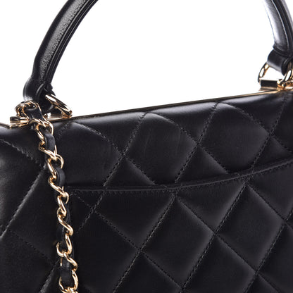 Chanel Lambskin Quilted Small Trendy CC Dual Handle Flap Bag Black 11 of 11