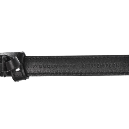 Gucci Moon Calfskin Nickel Interlocking G 20mm Belt 95 38 Black 4 of 7