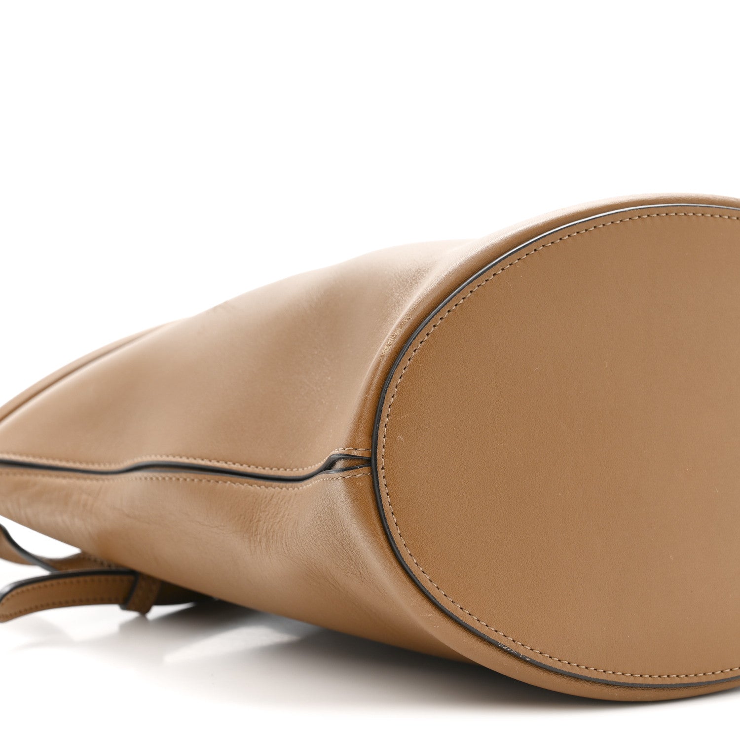 Celine Smooth Calfskin Clasp Bucket Bag Brown 9 of 14