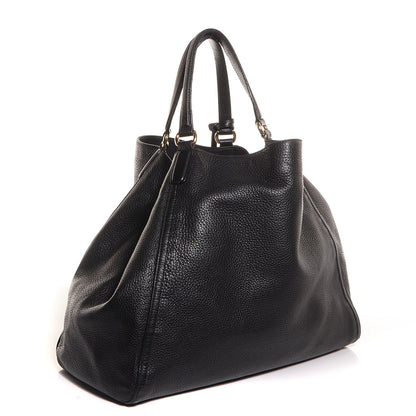 Gucci Pebbled Calfskin Large Soho Shoulder Bag Black 3 of 8