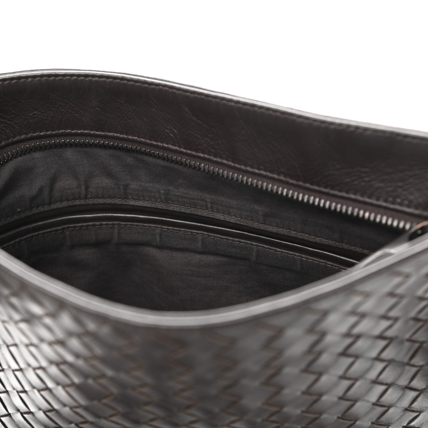Bottega Veneta Nappa Intrecciato VN Crossbody Messenger Bag Ebano 10 of 10