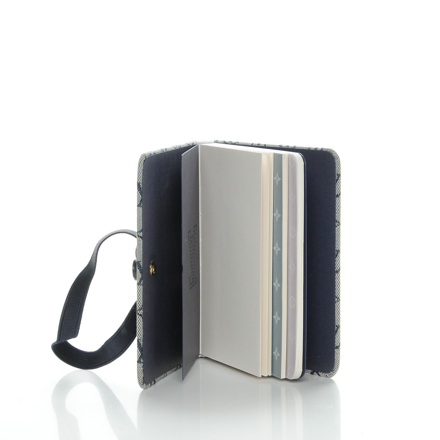Louis Vuitton Mini Lin Notebook Blue 5 of 7