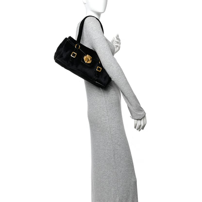 Prada Calf Hair Shoulder Bag Black 2 of 10
