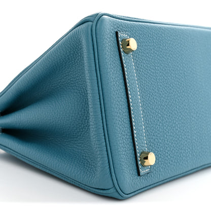 Hermes Togo Birkin 25 New Blue Jean 9 of 10