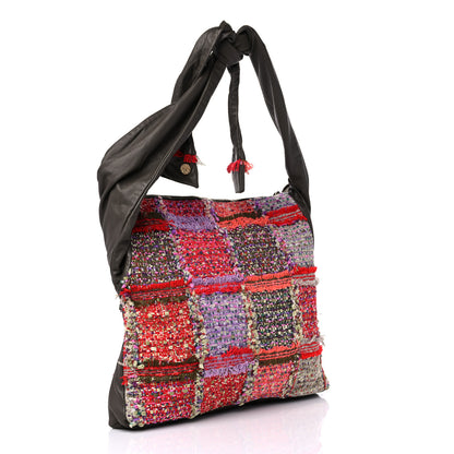 Chanel Tweed Lambskin Large Girl Bag Multicolor Khaki 2 of 9