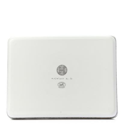 Hermes Porcelain Mosaique Au 24 Sushi Plate Platine 3 of 6