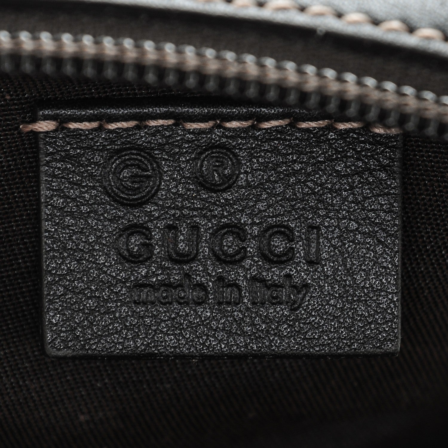 Gucci Metallic Monogram GG Cosmetic Case Gray 6 of 6