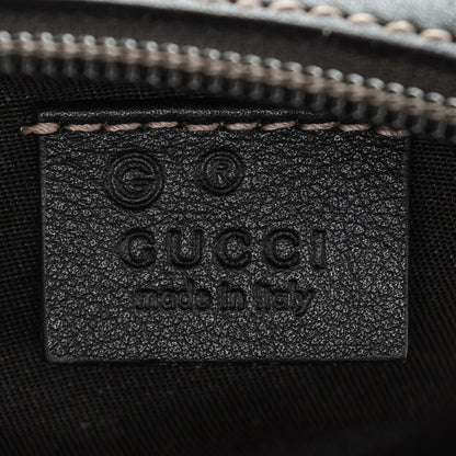 Gucci Metallic Monogram GG Cosmetic Case Gray 6 of 6