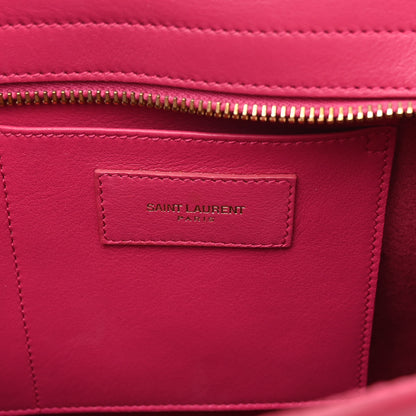 Saint Laurent Calfskin Small Classic Y Cabas Fuchsia 6 of 9