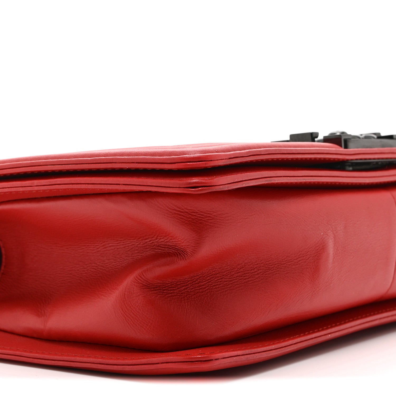 Chanel Calfskin Quilted Medium Boy Flap Red 9 of 10