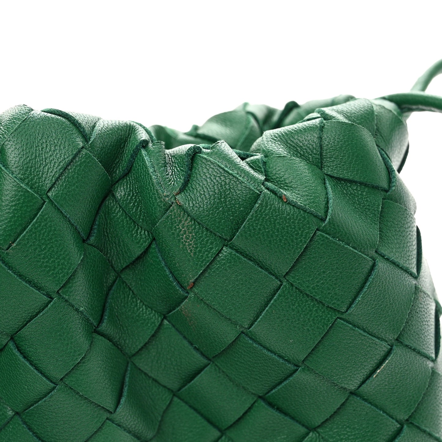 Nappa Intrecciato Mini Bulb Racing Green