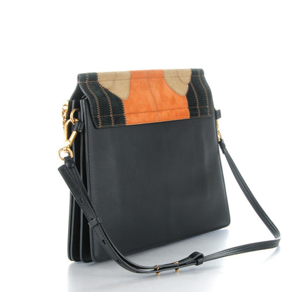 Chloe Suede Patchwork Medium Faye Shoulder Bag Desert Beige 3 of 8