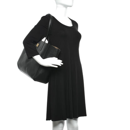 MCM Grained Calfskin Medium Reversible Wandel Tote Black 3 of 12