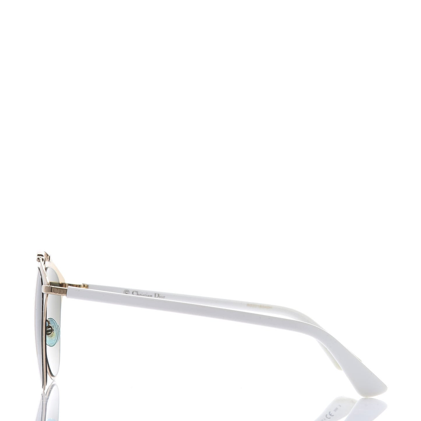 Reflected Sunglasses Rose Gold White
