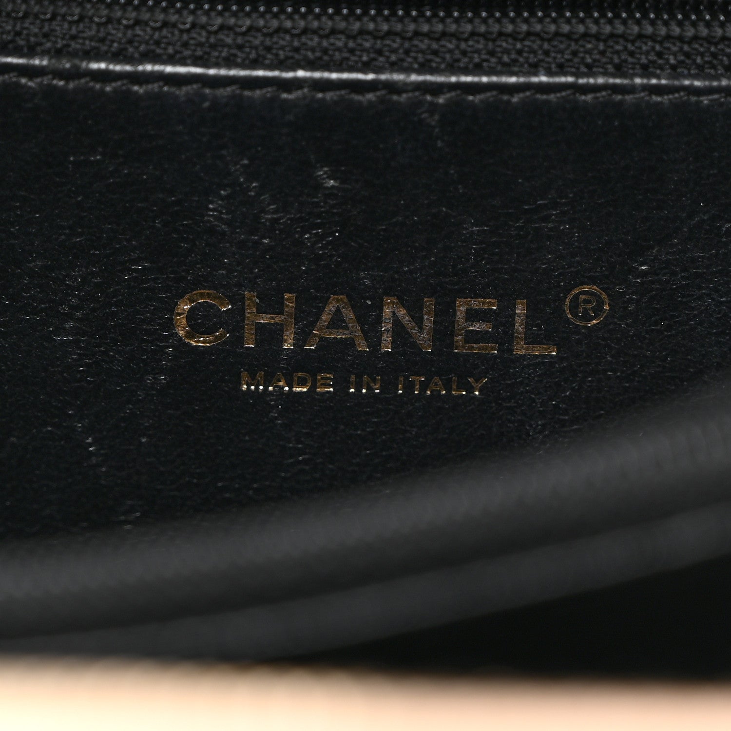 Chanel Caviar Quilted Medium CC Filigree Vanity Case Beige Black 6 of 10