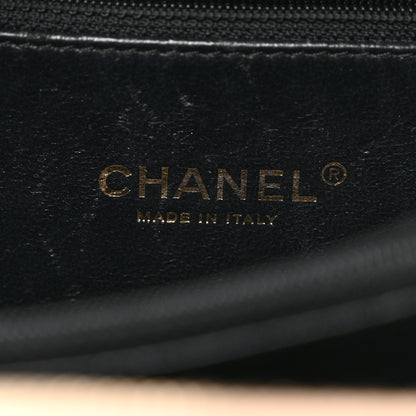 Chanel Caviar Quilted Medium CC Filigree Vanity Case Beige Black 6 of 10