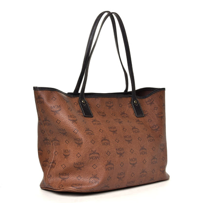 MCM Visetos Shopper Tote Brown 5 of 11