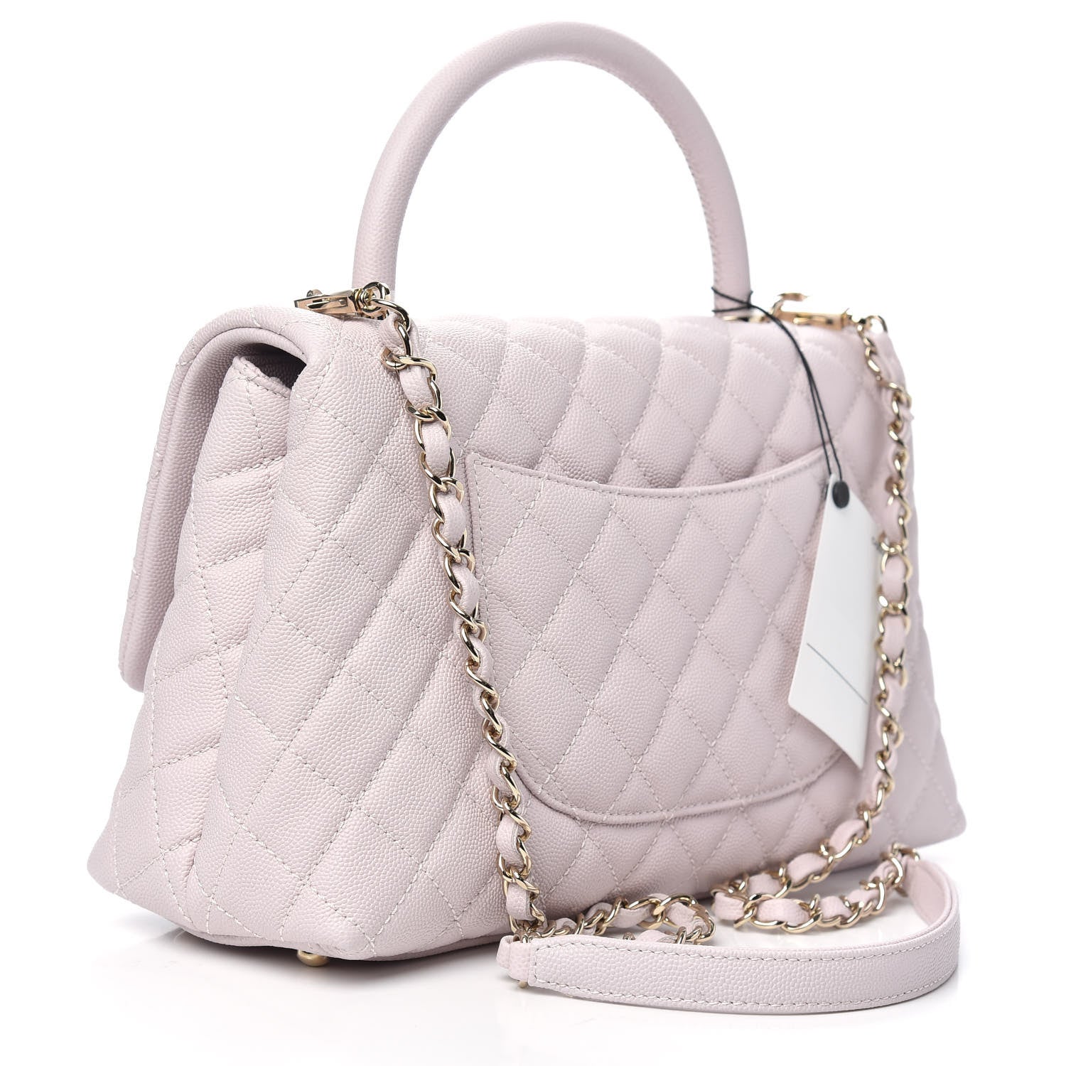 Chanel Caviar Quilted Small Coco Handle Flap Lilas Lilac 3 of 11