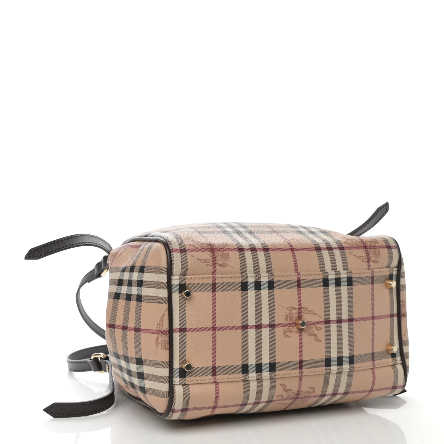 Burberry Haymarket Check Small Canterbury Tote Chocolate 3 of 11