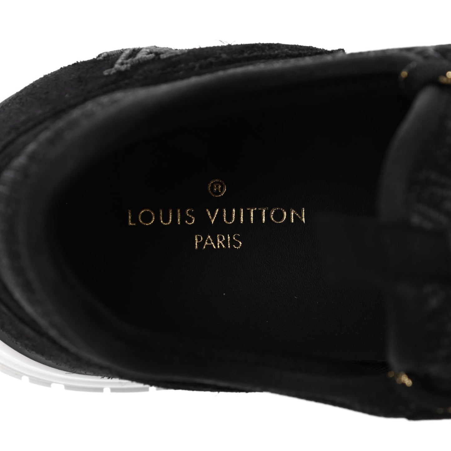 Metallic Patent Suede Run Away Sneakers 8 Black