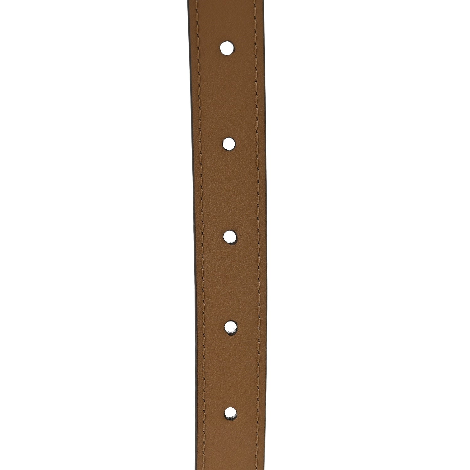 Fendi Vitello Liberty FF Infilature Ceylon 2CM Belt 90 36 Cuoio 5 of 6