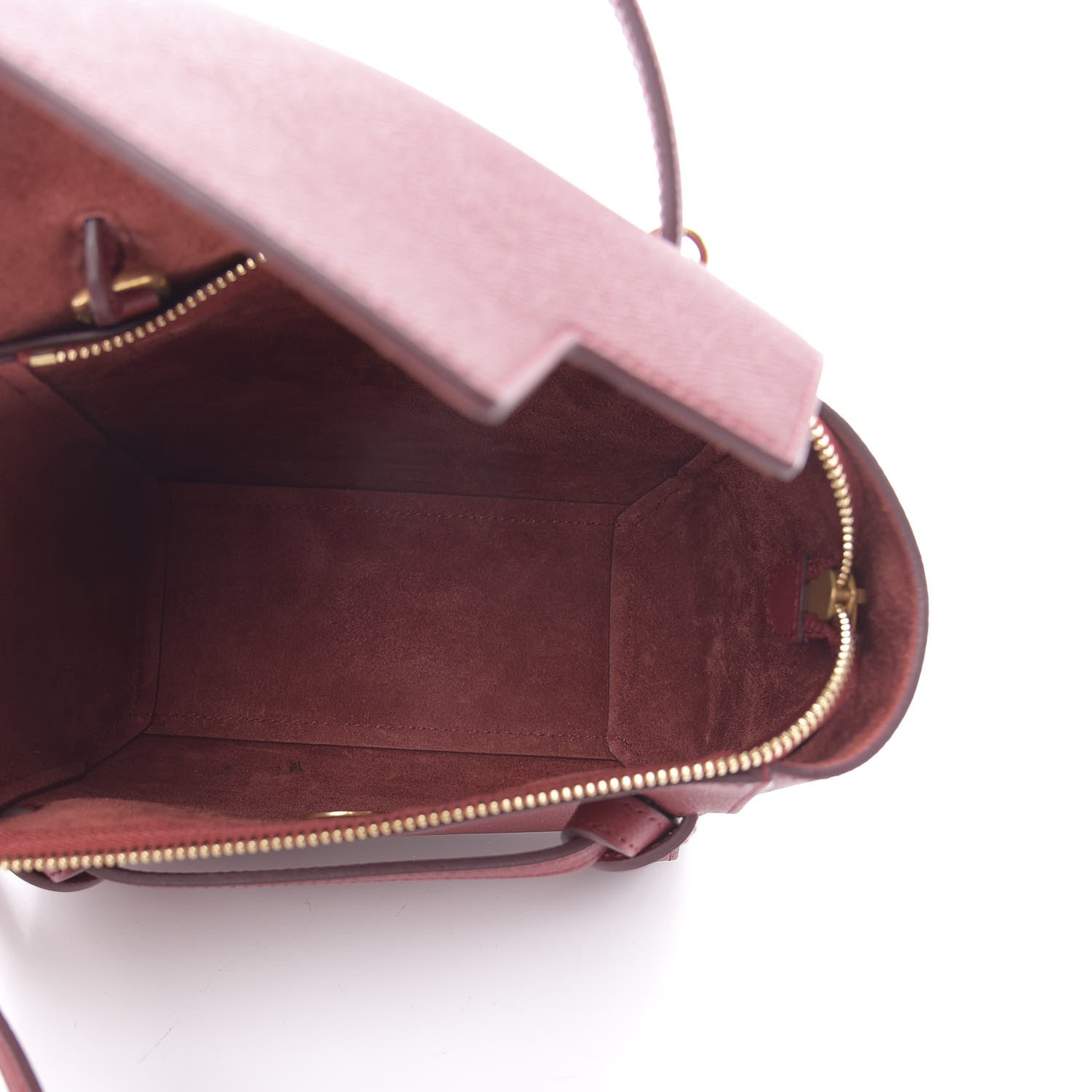 Celine Grained Calfskin Nano Belt Bag Acai 5 of 13