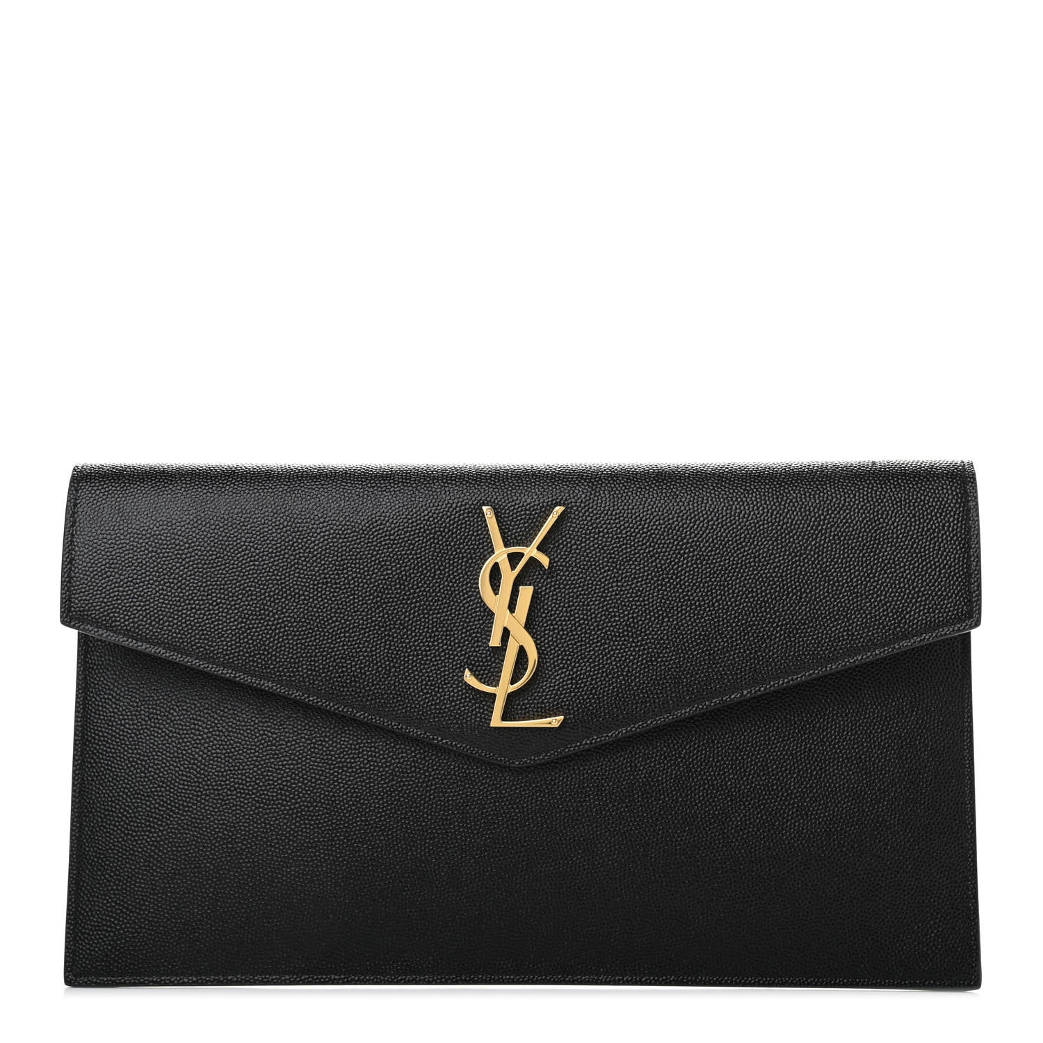 Saint Laurent Grain De Poudre Uptown Pouch Black 1 of 7