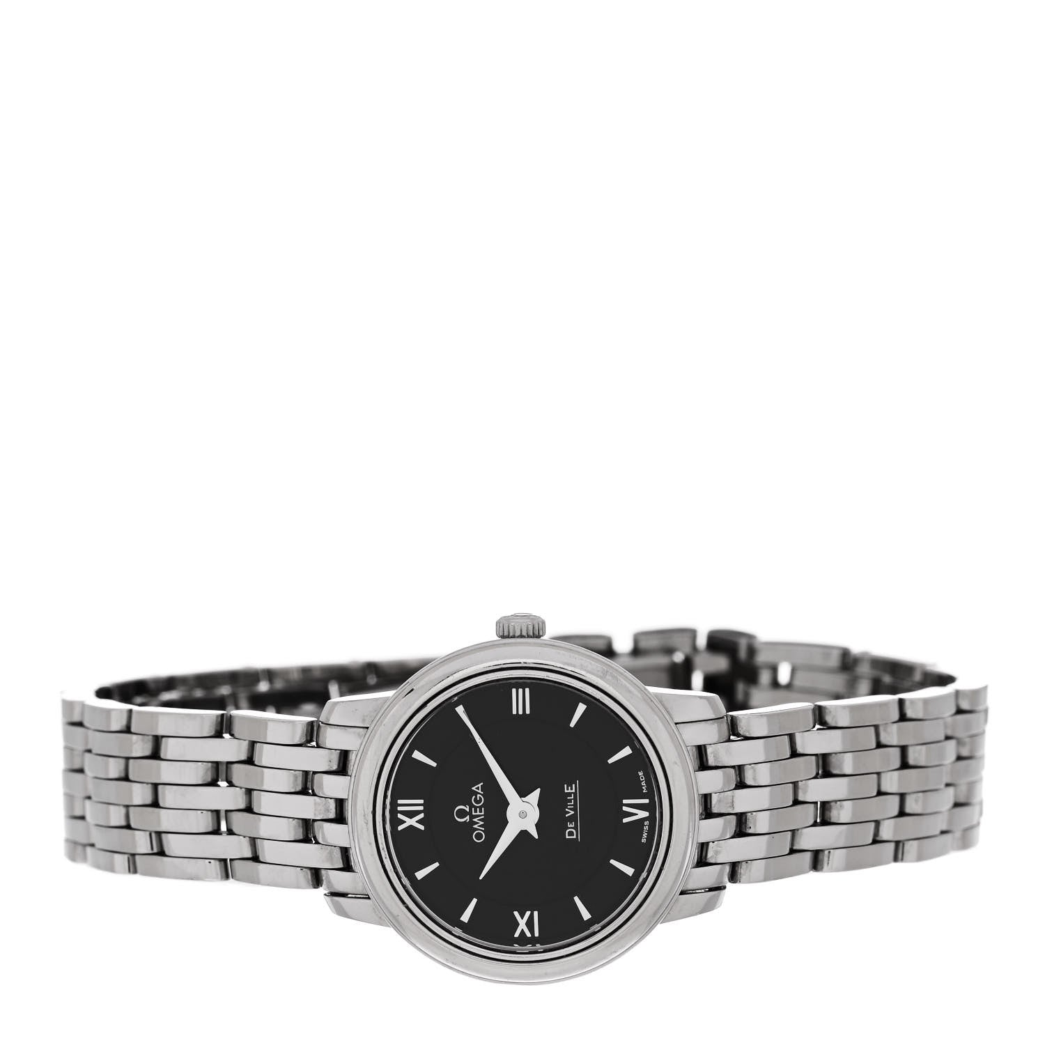 Omega Stainless Steel 24mm De Ville Prestige Quartz Watch Black 424.10.24.60.01.001 2 of 5