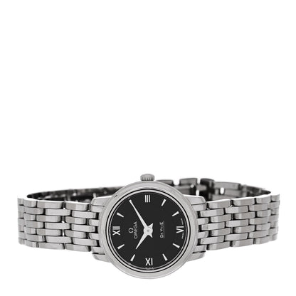 Omega Stainless Steel 24mm De Ville Prestige Quartz Watch Black 424.10.24.60.01.001 2 of 5
